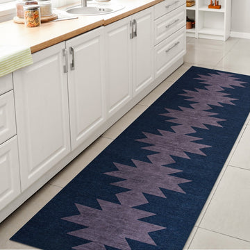 Chayton Minimalist Geometric Machine-washable Area Rug